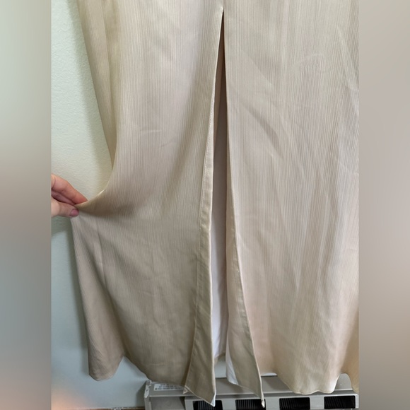 NWT Sachin + Babi Alli Evening Gown with Puff Sleeve in Champagne - 0 - Picture 3 of 11